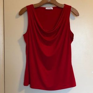 Calvin Klein Red Dress Top
